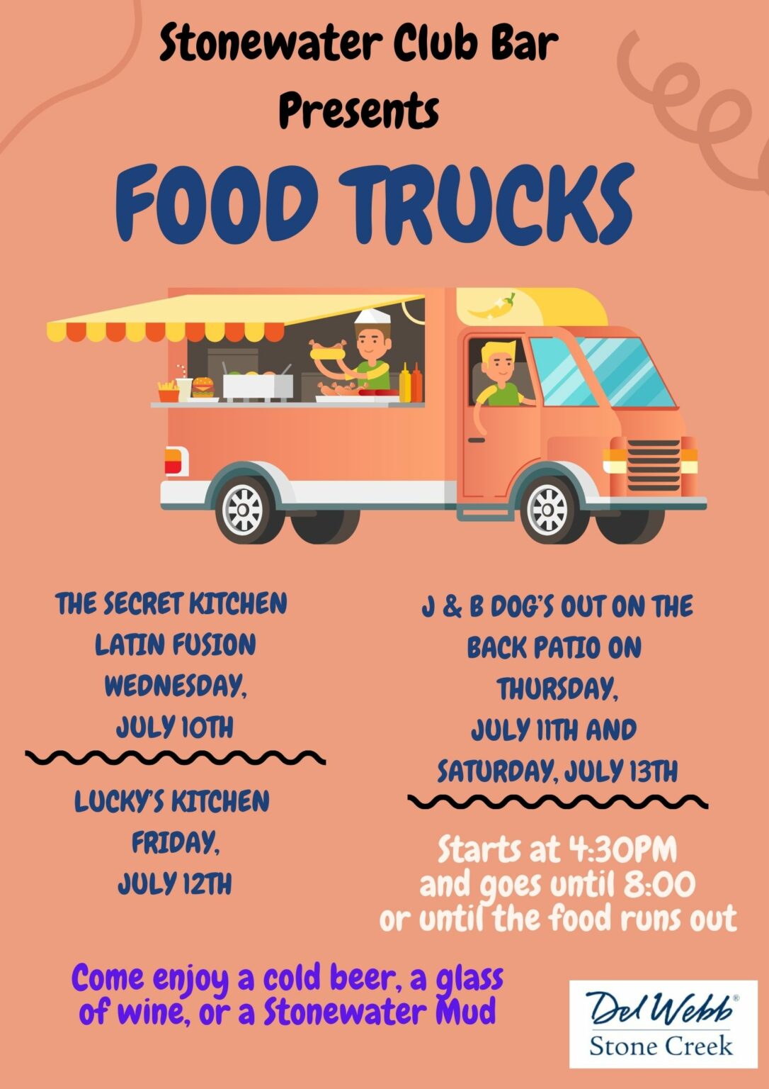 Lucky's Kitchen Food Truck at Stonewater Club Stone Creek