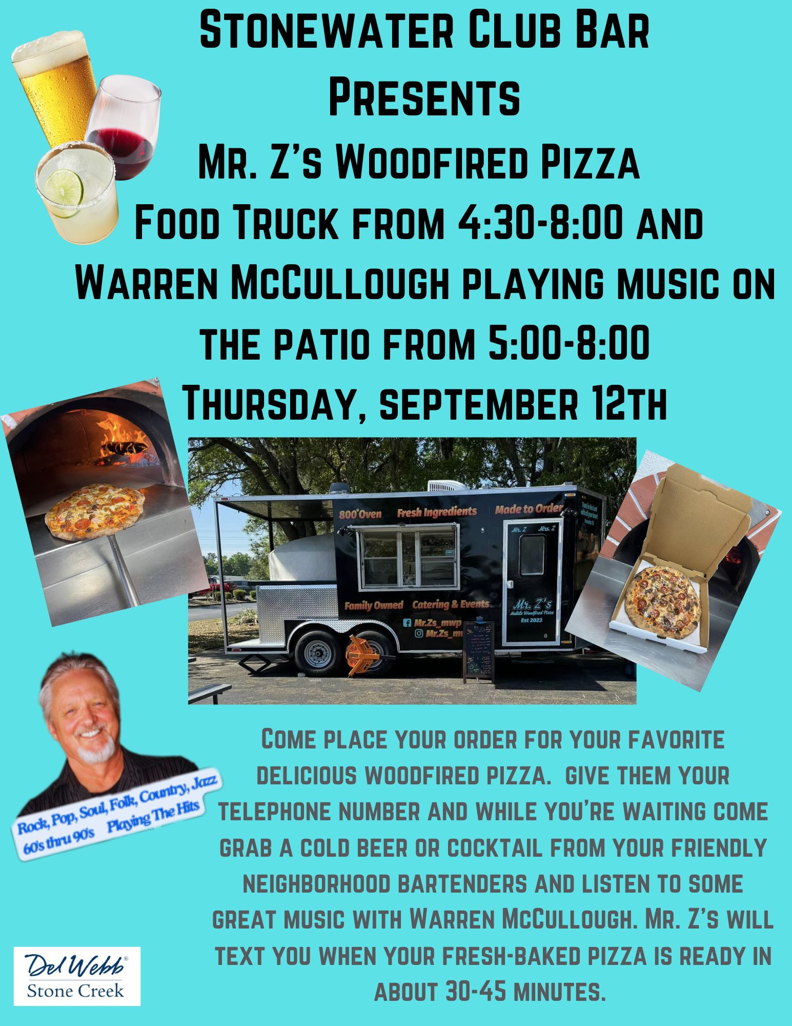 Mr. Z's Woodfired Pizza Food Truck Stone Creek